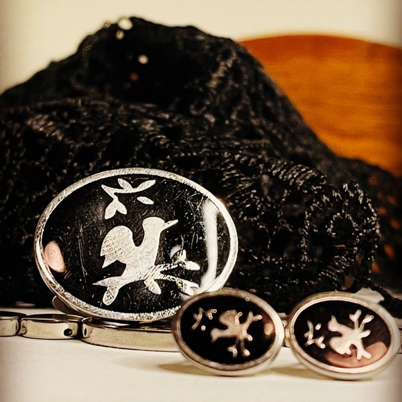 Swatch Bijoux 3 pieces set - rare tree home collection ring bracelet earrings - Picture 2 of 6